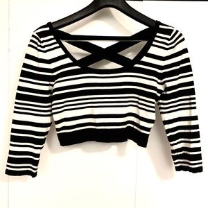 Forever 21 Striped Crop Top Women’s Medium